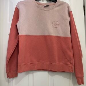 Columbia Women's Pink Colorblock Crew Neck Sweater